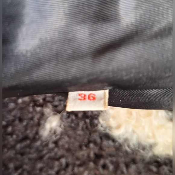 Persian Lamb Vest Cow Print Fur Shearling Vintage Western Americana Women's S - Picture 11 of 11